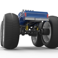 Vintage Monster Truck with 10 ft wheels Scale 1:25 - Thumbnail 15