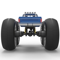 Vintage Monster Truck with 10 ft wheels Scale 1:25 - Thumbnail 16