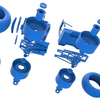 Vintage Monster Truck with 10 ft wheels Scale 1:25 - Thumbnail 20