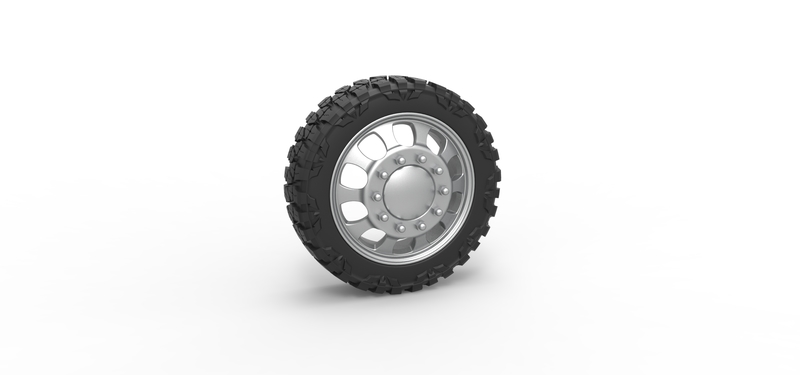 Front semi wheel for pickup Version 22 Scale 1:25