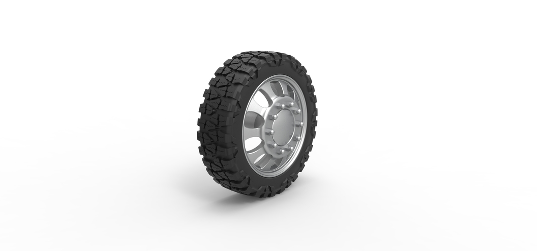 Front semi wheel for pickup Version 22 Scale 1:25 3D Print 525851