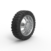 Front semi wheel for pickup Version 22 Scale 1:25 - Thumbnail 2