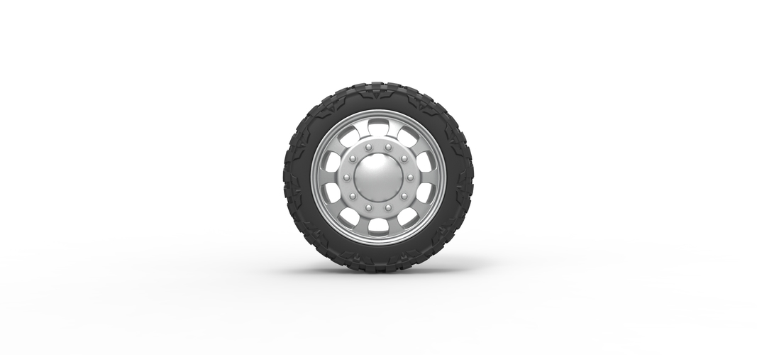 Front semi wheel for pickup Version 22 Scale 1:25 3D Print 525854
