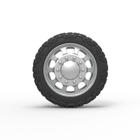 Front semi wheel for pickup Version 22 Scale 1:25 - Thumbnail 5