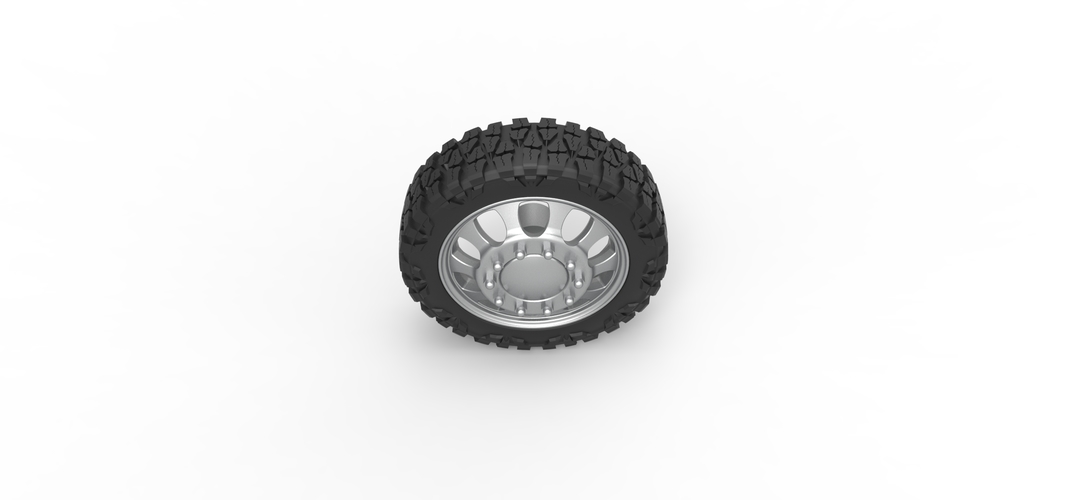 Front semi wheel for pickup Version 22 Scale 1:25 3D Print 525855