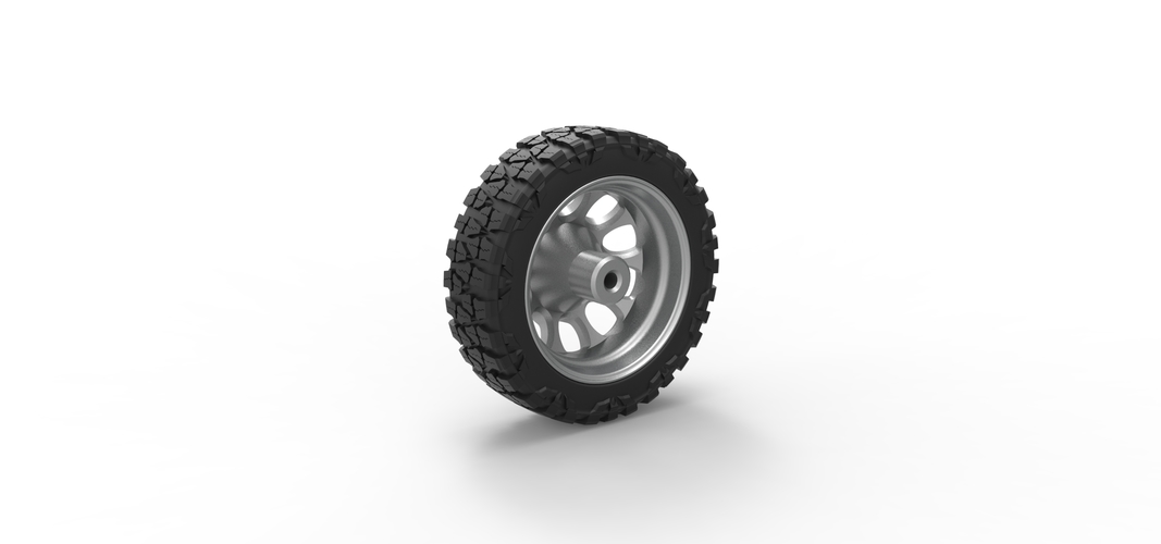 Front semi wheel for pickup Version 22 Scale 1:25 3D Print 525857