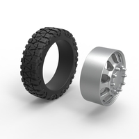 Front semi wheel for pickup Version 22 Scale 1:25 - Thumbnail 9