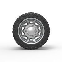 Rear semi wheel for pickup Version 22 Scale 1:25 - Thumbnail 5