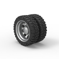 Rear semi wheel for pickup Version 22 Scale 1:25 - Thumbnail 7