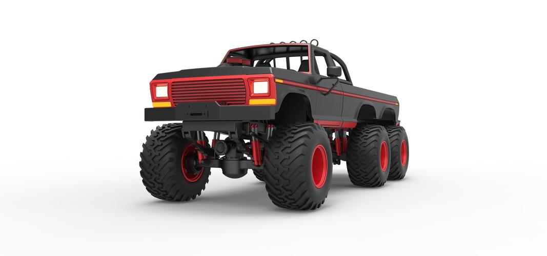 Monster Truck 6x6 concept Scale 1:25 3D Print 525894