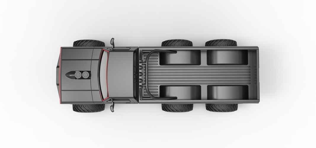 Monster Truck 6x6 concept Scale 1:25 3D Print 525899