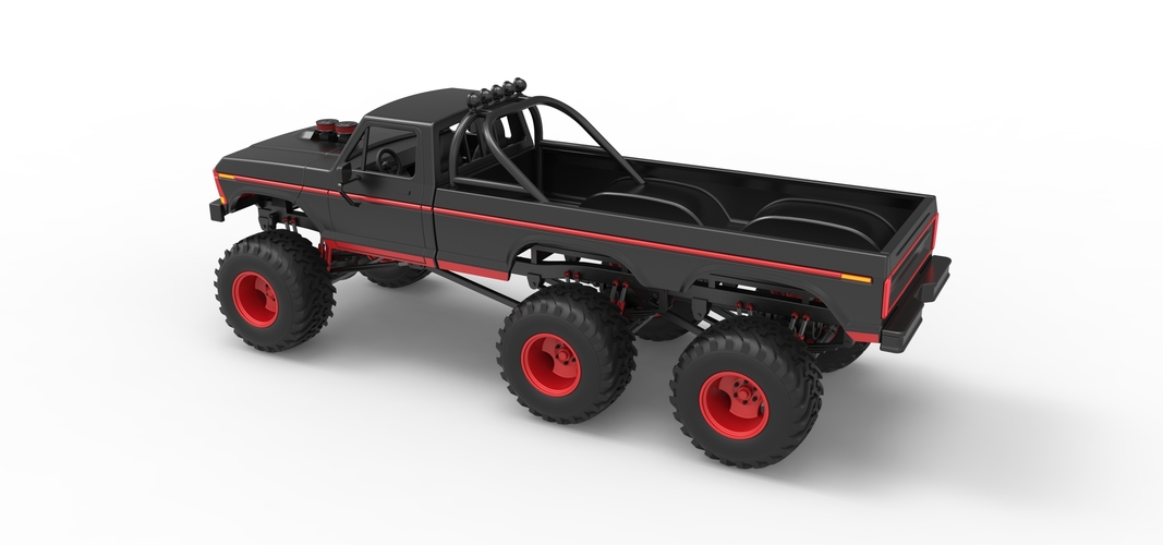 Monster Truck 6x6 concept Scale 1:25 3D Print 525900