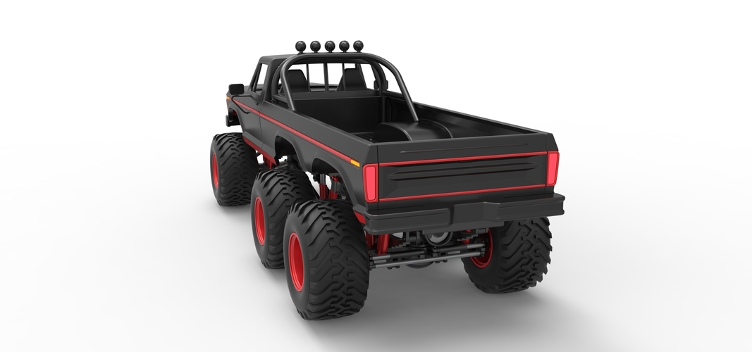 Monster Truck 6x6 concept Scale 1:25 3D Print 525902