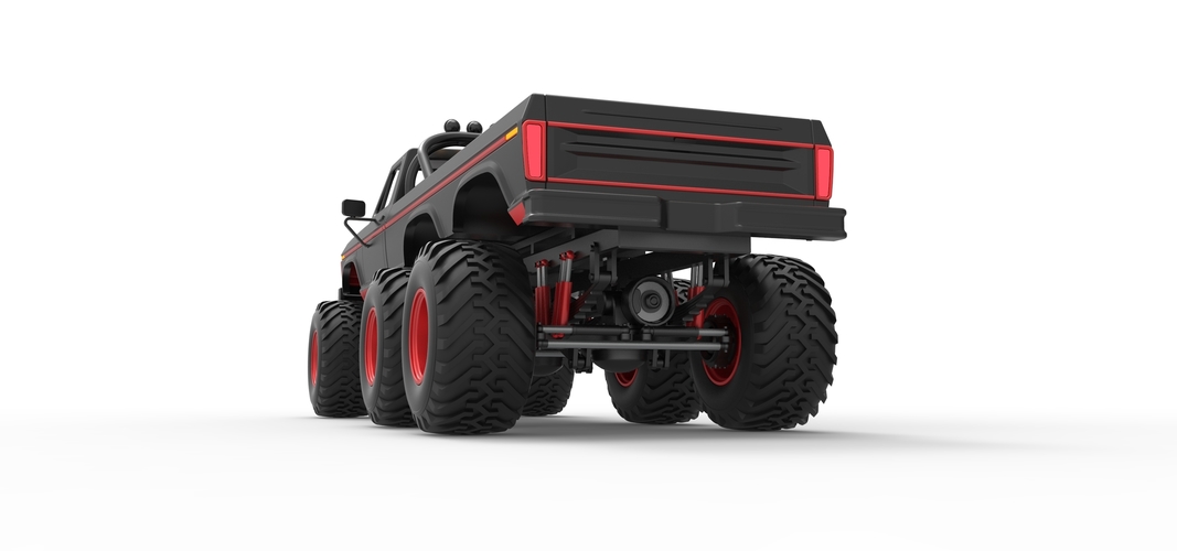 Monster Truck 6x6 concept Scale 1:25 3D Print 525903