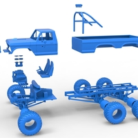 Monster Truck 6x6 concept Scale 1:25 - Thumbnail 18