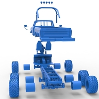Monster Truck 6x6 concept Scale 1:25 - Thumbnail 25