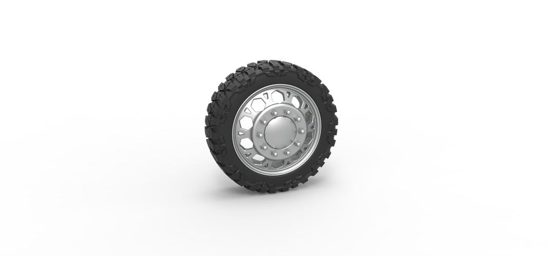 Front semi wheel for pickup Version 23 Scale 1:25 3D Print 525926