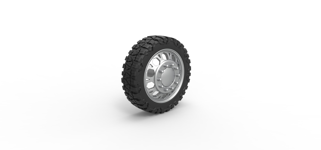 Front semi wheel for pickup Version 23 Scale 1:25 3D Print 525927
