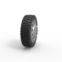 Front semi wheel for pickup Version 23 Scale 1:25 - Thumbnail 3