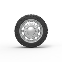 Front semi wheel for pickup Version 23 Scale 1:25 - Thumbnail 5