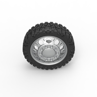 Front semi wheel for pickup Version 23 Scale 1:25 - Thumbnail 6