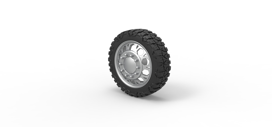 Front semi wheel for pickup Version 23 Scale 1:25 3D Print 525932