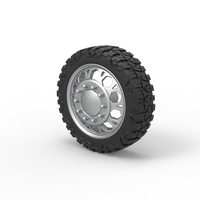 Front semi wheel for pickup Version 23 Scale 1:25 - Thumbnail 7