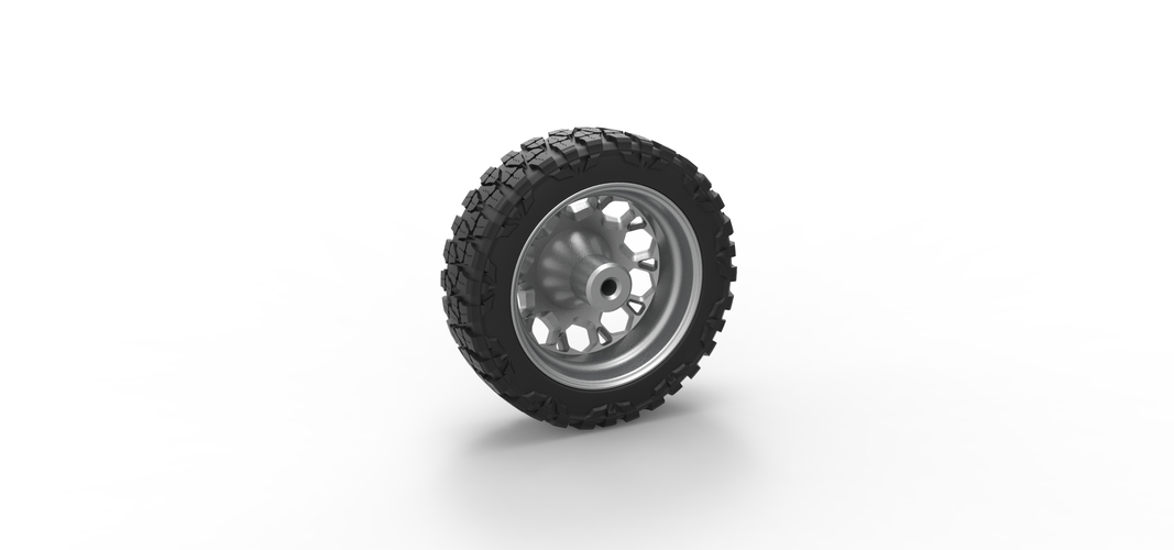 Front semi wheel for pickup Version 23 Scale 1:25 3D Print 525933