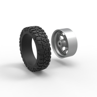 Front semi wheel for pickup Version 23 Scale 1:25 - Thumbnail 10
