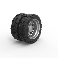 Rear semi wheel for pickup Version 23 Scale 1:25 - Thumbnail 2