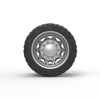 Rear semi wheel for pickup Version 23 Scale 1:25 - Thumbnail 5