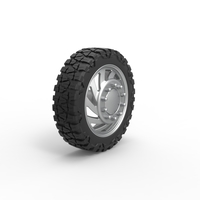 Front semi wheel for pickup Version 24 Scale 1:25 - Thumbnail 2