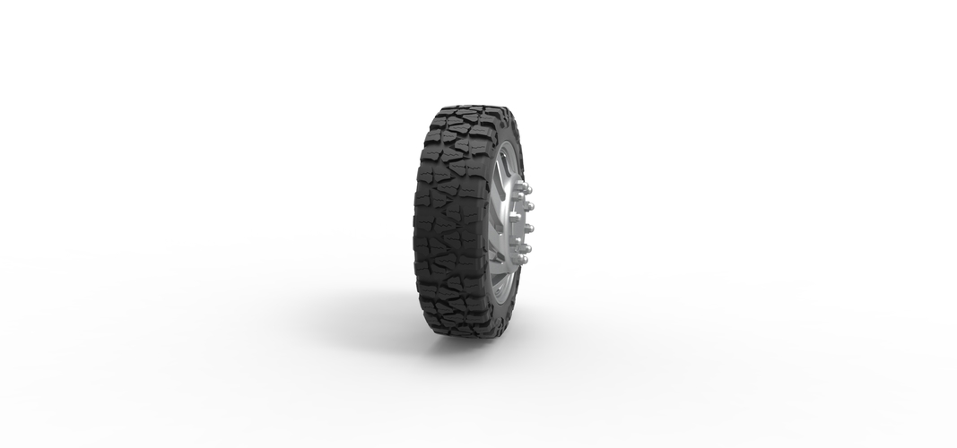 Front semi wheel for pickup Version 24 Scale 1:25 3D Print 525973