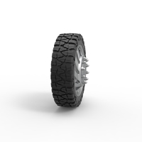 Front semi wheel for pickup Version 24 Scale 1:25 - Thumbnail 3