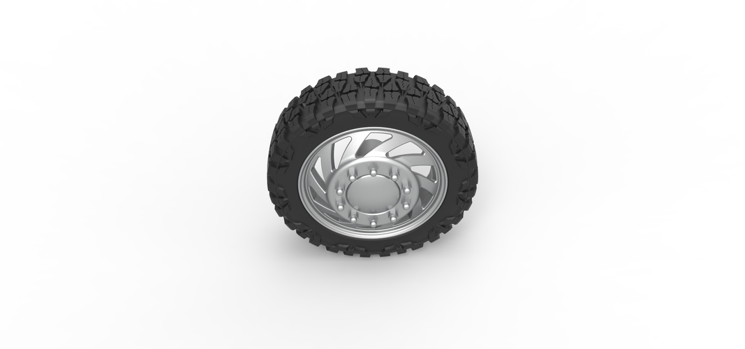 Front semi wheel for pickup Version 24 Scale 1:25 3D Print 525976