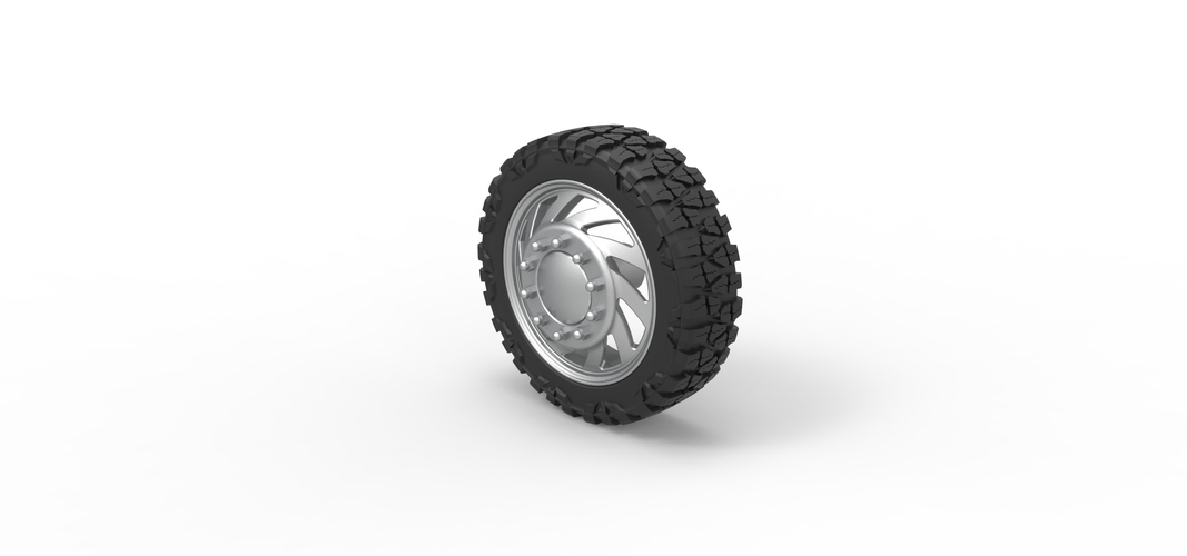 Front semi wheel for pickup Version 24 Scale 1:25 3D Print 525977