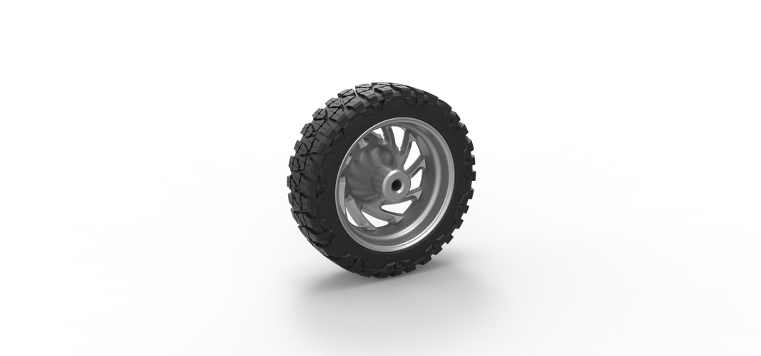 Front semi wheel for pickup Version 24 Scale 1:25 3D Print 525978