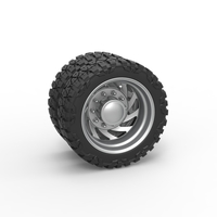 Small Rear semi wheel for pickup Version 24 Scale 1:25 3D Printing 525982