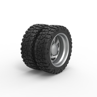 Rear semi wheel for pickup Version 24 Scale 1:25 - Thumbnail 2