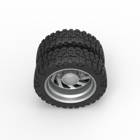Rear semi wheel for pickup Version 24 Scale 1:25 - Thumbnail 6