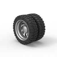 Rear semi wheel for pickup Version 24 Scale 1:25 - Thumbnail 7