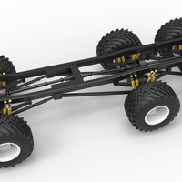 Chassis of 6x6 Monster Truck Scale 1:25 - Thumbnail 4
