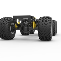 Chassis of 6x6 Monster Truck Scale 1:25 - Thumbnail 6