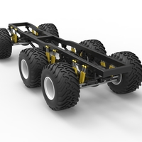 Chassis of 6x6 Monster Truck Scale 1:25 - Thumbnail 13