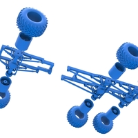 Chassis of 6x6 Monster Truck Scale 1:25 - Thumbnail 17