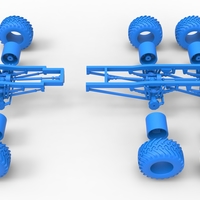 Chassis of 6x6 Monster Truck Scale 1:25 - Thumbnail 19