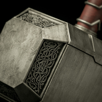 Thor Hammer 3D Model Ready to Print - Thumbnail 5