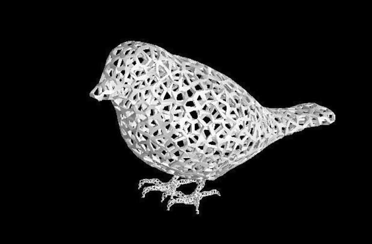 Voronoi Java(RiceBird) Sparrow 3D Print 52617