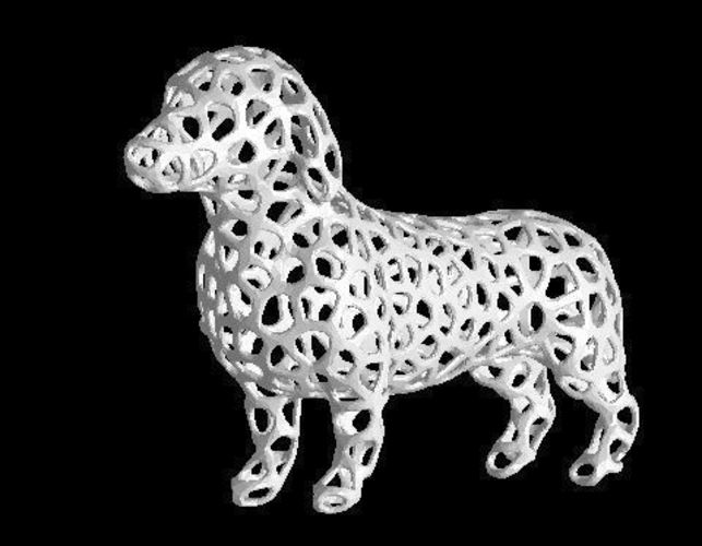 Voronoi DachsHund-2 3D Print 52619