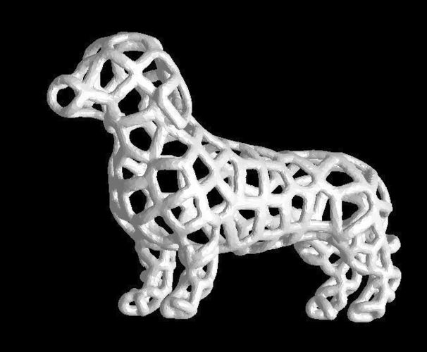 Voronoi DachsHund 3D Print 52621